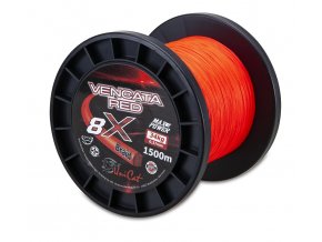 Uni Cat šňůra 8 X Vencata Red 0,50mm, 1500m, 48 kg