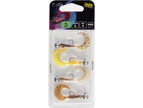 fox rage gumova nastraha ultra uv micro grub tail mixed colour loaded lure pack 4 cm 4 ks (1)