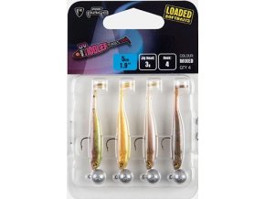 fox rage gumova nastraha ultra uv micro tiddler fast mixed colour loaded lure pack 5 cm 4 ks