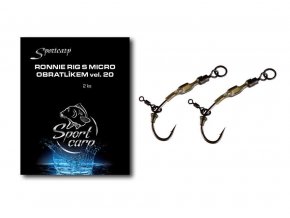 Sportcarp hotové návazce Ronnie Rig s micro obratlíkem 2 ks (Varianta vel. 6)