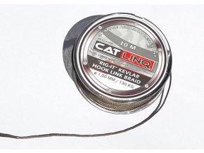 Sportcarp návazcový materiál Kevlar Hooklink Braid 10 m (Varianta ø 0,80 mm 100 kg tmavě hnědý)