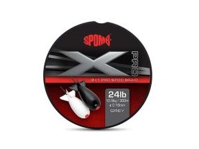 spomb spletana snura x pro braid grey 0 18 mm 300 m