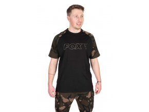 fox tricko black camo outline t shirt (1)