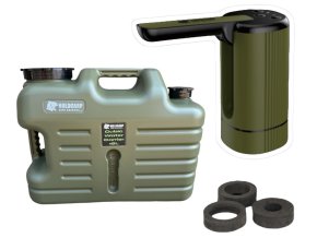 holdcarp set automaticka pumpa smart rechargeable tap kanystr cubic water carrier 18 l