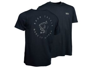 nash tricko make it happen carp logo t shirt black