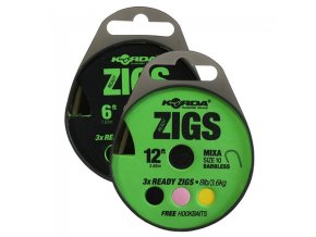 korda navazec ready tied zig rig s protihrotem 3 ks