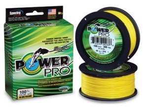 power pro spletana snura hi vis yellow 135 m