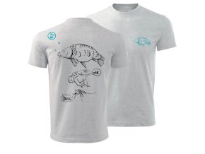 Giants fishing Tričko dětské šedé Kapřík (Varianta vel. 5-6 Let)