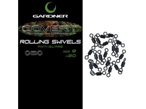 Gardner Obratlíky Covert Mini Rig Swivels 20 ks