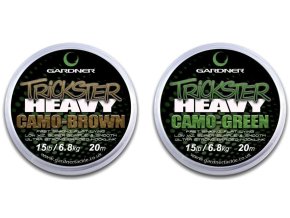 Gardner Spl. šňůra návazcová Trickster Heavy 20m/15lb (Varianta Brown)