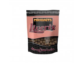 Mikbaits Liverix boilie 1kg - Mazaná škeble 20mm