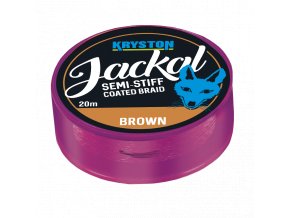 Kryston potahované šňůrky - Jackal Gravel Brown 20lb 20m