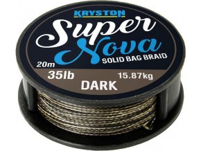 Kryston pletené šňůrky - Super Nova solid braid černý 15lb 20m