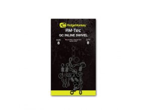 RidgeMonkey Obratlík RM-Tec Quick Change Inline Swivel Velikost 8 8ks