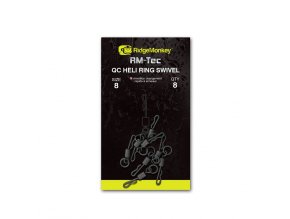 RidgeMonkey Obratlík RM-Tec Quick Change Heli Ring Swivel Velikost 8 8ks