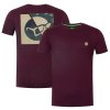 korda tricko le split tee burgundy