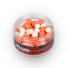 Mikbaits Mini Plovoucí fluo boilie 100ml - Brusinka Česnek 10mm