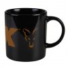 fox hrnek collection ceramic mug black orange 350 ml