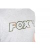 cfx227 232 fox grey marl t shirt front logo detail