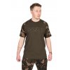 fox tricko khaki camo outline t shirt