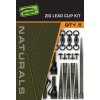 fox montaz naturals zig lead clip kit 5 ks