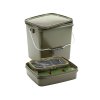 Trakker Kbelík – Olive Square Container 13L (Varianta Trakker Plastový box na návnady a nástrahy - 13 Ltr Olive Square Container inl. Tray)