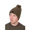 fox cepice khaki knitted bobble (2)