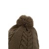fox cepice khaki knitted bobble (3)