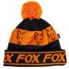 cpr991 fox black orange lined bobble hat