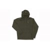 fox collection zipped hoody green silver flat