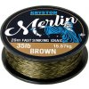 Kryston pletené šňůrky - Merlin fast sinking braid pískový 25lb 20m