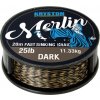 Kryston pletené šňůrky - Merlin fast sinking braid černý 15lb 20m