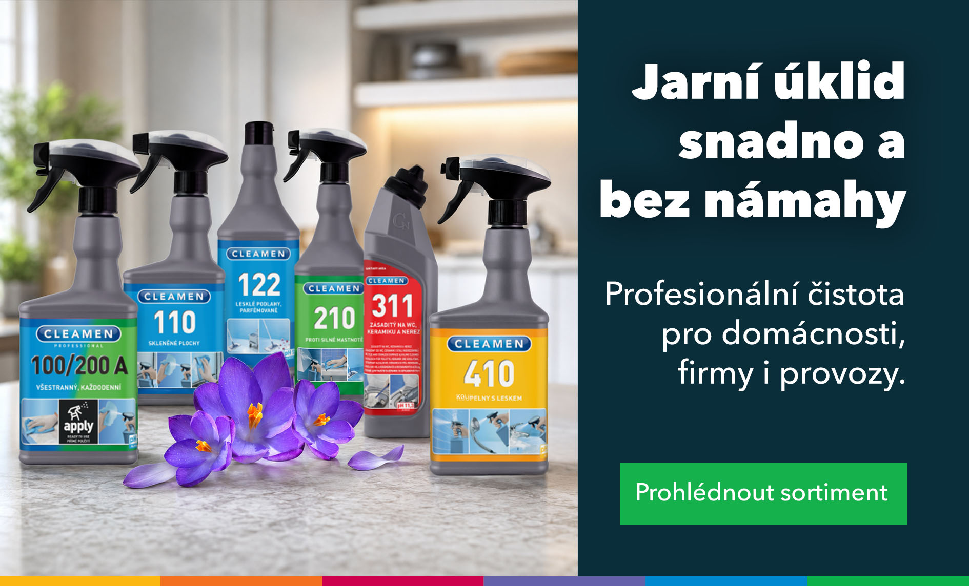 Jarní úklid s přípravky české značky Cleamen