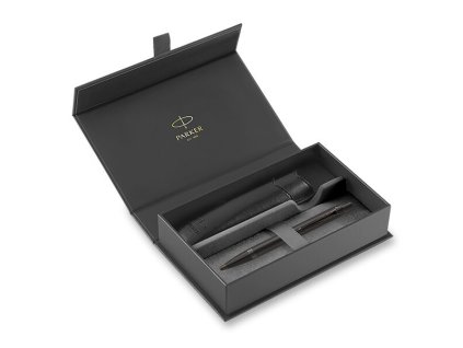Darkova-kazeta-Parker-IM-Achromatic-Black-BT-sada-kulickove-pero-a-pouzdro