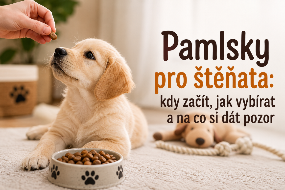 Pamlsky pro štěňata: kdy začít, jak vybírat a na co si dát pozor