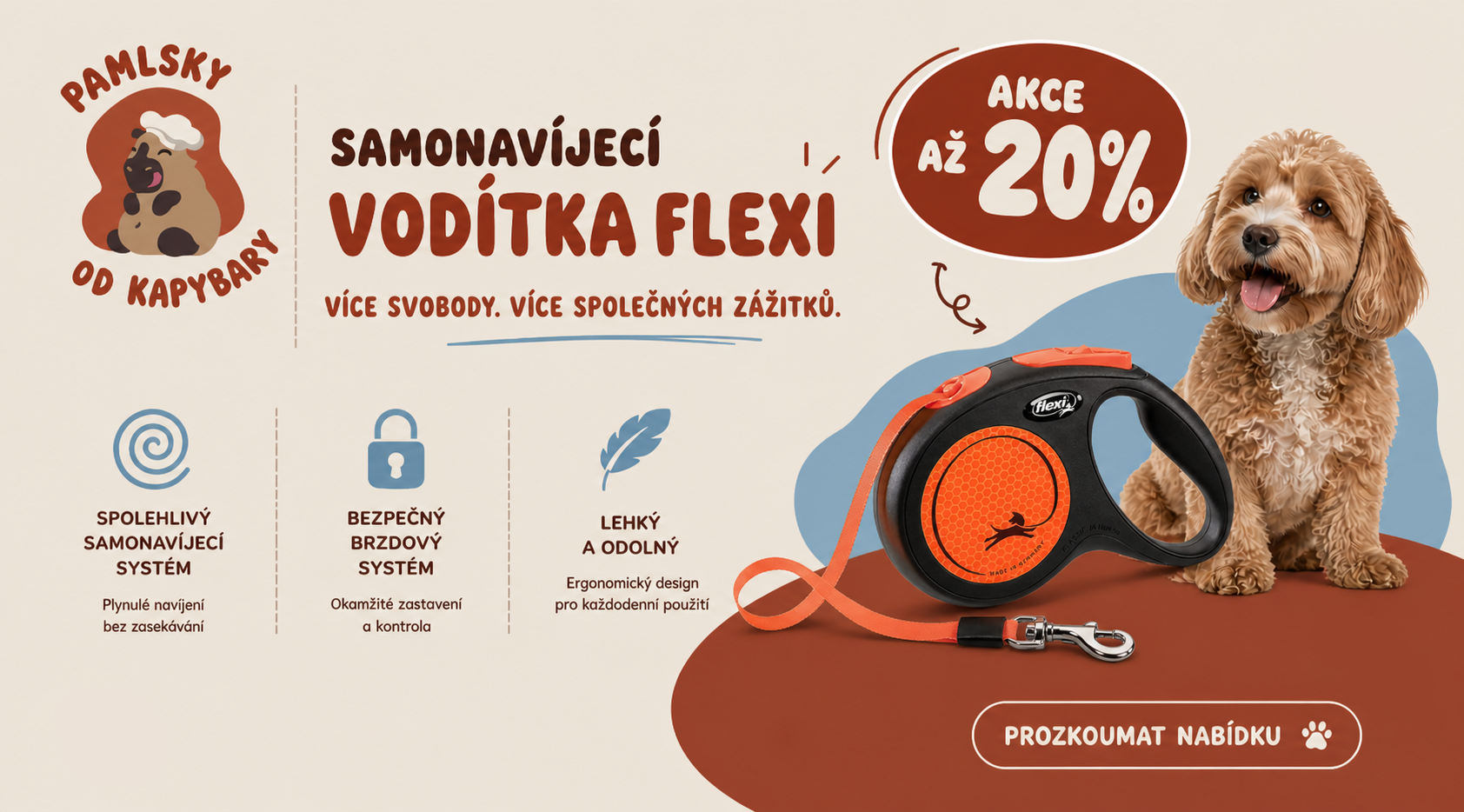 Samonavijecí vodítka flexi v akci
