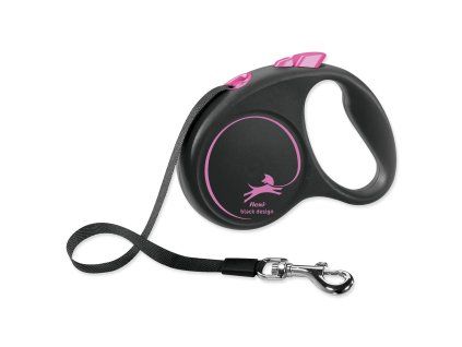 Flexi black design S růžové