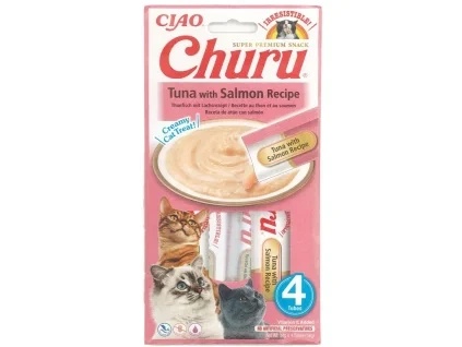 Churu topper tuňák losos 4x14 g
