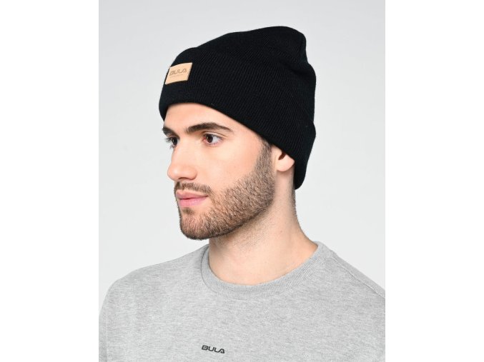 712628 Travel Beanie WEB BLACK MODEL 1 Bula