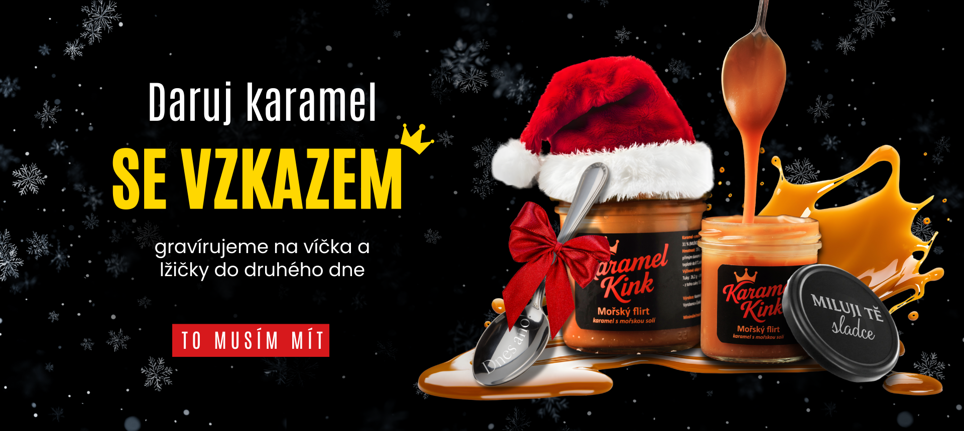 Daruj karamel se vzkazem