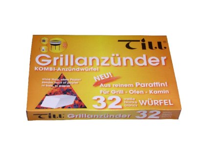 Parafínový podpalovač na gril, 32 ks (Barva Bílá)