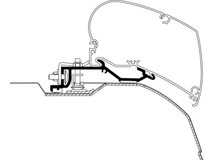 Adaptér Fiat Ducato H2, délka 3,75 - 4 m