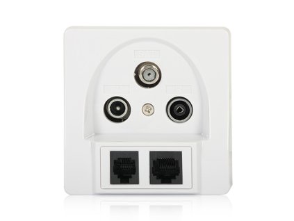 zasuvka ucastnicka tv r sat rj 45 rj 11 koncova i19633