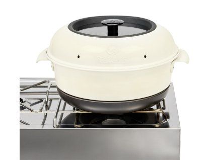 Kempingová trouba, krémově bílá