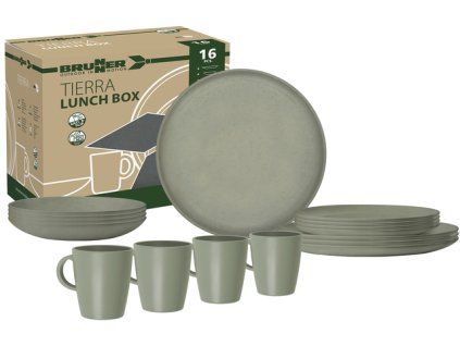 Sada nádobí BRUNNER Lunch Box PLA Tierra Forest šedá