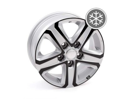 hlinikovy disk gsm6 strieborna cierna leskla