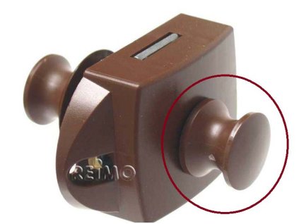 tlacitko zamku push lock hnede