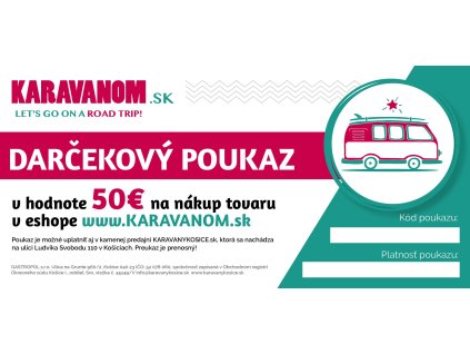 darcekova poukazka karavanomsk v hodnote 30