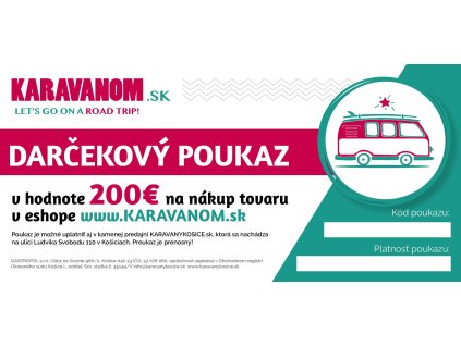 darcekova poukazka karavanomsk v hodnote 30