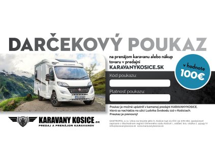 darcekova poukazka karavanomsk v hodnote 30